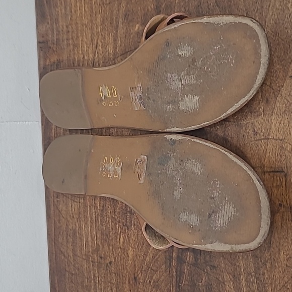 Madewell Vachetta Leather Wave Slide Strappy Slip-on Sandal Women's sz 7 - Picture 8 of 9